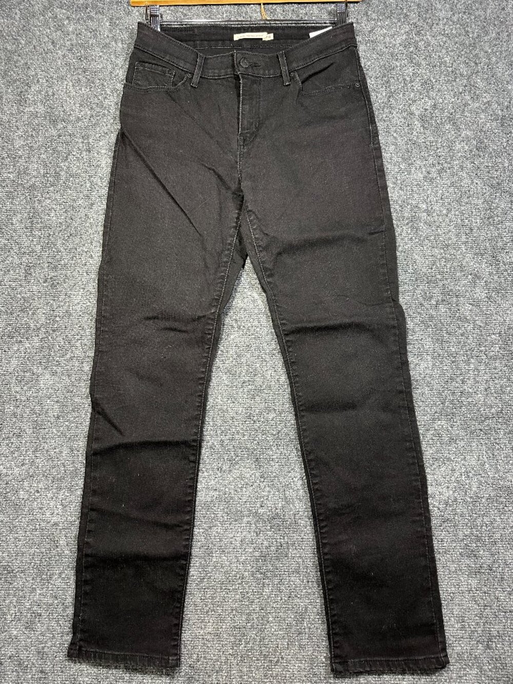 Levis Jeans Womens 8 Classic Mid Rise Skinny Black Cotton Stretch Pockets